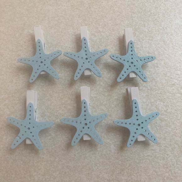 unbranded Other - Starfish clothespins lot of 6